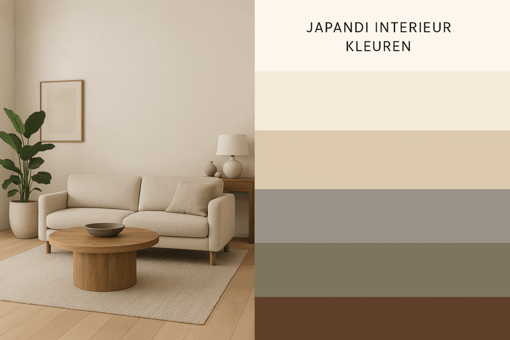 Japandi interieur kleuren