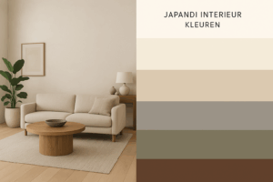 Japandi interieur kleuren