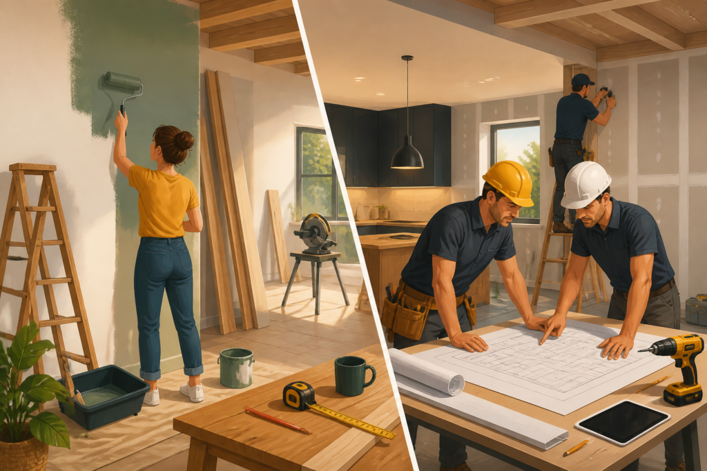 Huis verbouwen zelf doen of uitbesteden